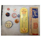 NOS FLEETWING THERM. W/ BOX, BUTTONS 