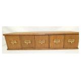 30X6 OAK 5 DRAWER FILE 