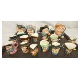 COLLECTION DAULTON TOBY MUGS 