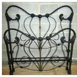 ORNATE EARLY IRON BED 