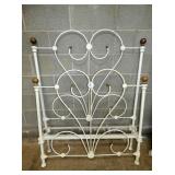 EARLY IRON TWIN BED 