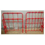 MATCHING IRON TWIN BEDS 