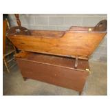 EARLY HANDMADE PRIM. CADDLE 