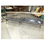 EARLY PRIM. RR DEPOT BENCH 