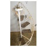 VIEW 2 UNUSUAL IRON PLANT STAND 