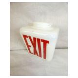 ORIG. MILKGLASS EXIT GLOBE 