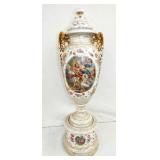 33IN AUSTRIAN VASE W/ MATCHING BASE 