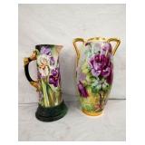 14,16IN HANDPAINTED PITCHERS 