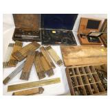 VIEW 3 CLOSEUP EARLY WOODEN RULES 