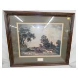 32X37 BRITISH FOX HUNTING PICTURE 