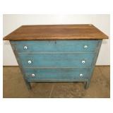 OAK SHABBY CHIC 3 DRAWER DRESSER 