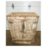 OAK 3 DOOR ICE BOX 