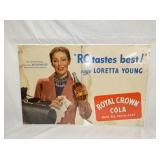 26X40 ROYAL CROWN CARDBOARD SIGN 