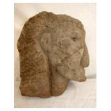 12X12 EARLY CARVED STONE FACE 