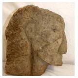 VIEW 7 12X12 EARLY CARVED STONE FACE 
