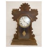 EARLY CARVED KITCHEN CLOCK 