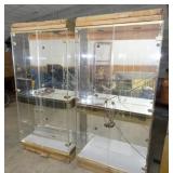 TALL LIGHTED DISPLAY CASES 