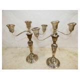 9X11 STERLING CANDLE HOLDERS NEWPORT 