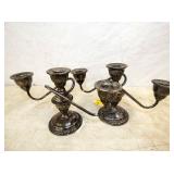 10X6 STERLING CAND HOLDERS LA PIERRE 