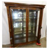 49X62 OAK DISPLAY CABINET 