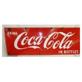 24X68 PORC. COCA COLA IN BOTTLES SIGN 