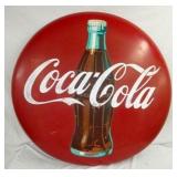 48IN PAINTED COKE BUTTON W/ BOTTLE 