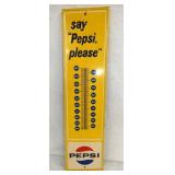 28IN SAY PEPSI THERMOMETER 