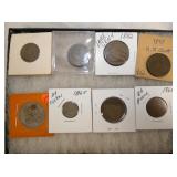 1865 NICKEL,2CENT PEACE, LG CENT, ETC 