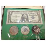 SILVER 1957 BLUE,MORGAN,PEACE