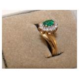VIEW 2 EMERALD/DIAMOND RING 