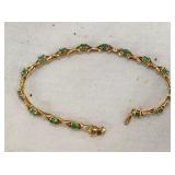 EMERALD TENNIS BRACLET 