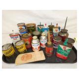 ENCO, CONOCO, TEXACO CANS, OILERS 