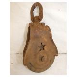LG WOODEN PULLY W/ STAR 