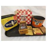 VARIOUS EARLY TOBACCO TINS 