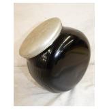 UNUSUAL BLACK HOOSIER JAR 