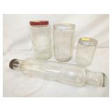 WHITE HOUSE JARS, ROLLING BIN 