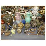 VARIOUS PIECES FOLK AFRT POTTERY 