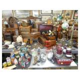 SPOOL CABINET, LANTERNS ETC 