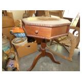 OCTAGON TABLE W/ DRAWER 