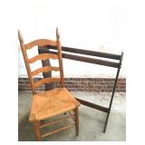 LADDER BACK, QUILT RACK 