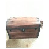 WOODEN CAMEL BACK TRUNK 