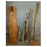 IRONING BOARD, GARDEN TOOLS 