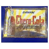 20X14 EMB. CHERO COLA SIGN W/ BOTTLE 