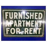 10X7 FURNISHED APARTMENT FOR RENT SIGN 