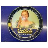 12IN ORTLIELS LAGER BEER TRAY 