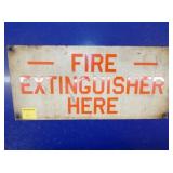 14X7 PORC. FIRE EXTINGUISHER SIGN 