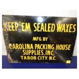 20X14 KEEP EM WAXES TABOR CITY NC SIGN 