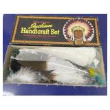 NOS INDIAN HANDICRAFT SET W/ BOX 