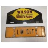 WILSON TOB. MARKET TAG, ELM CITY TAG