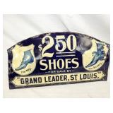 19X10 EMB. 2.50 SHOES SIGN